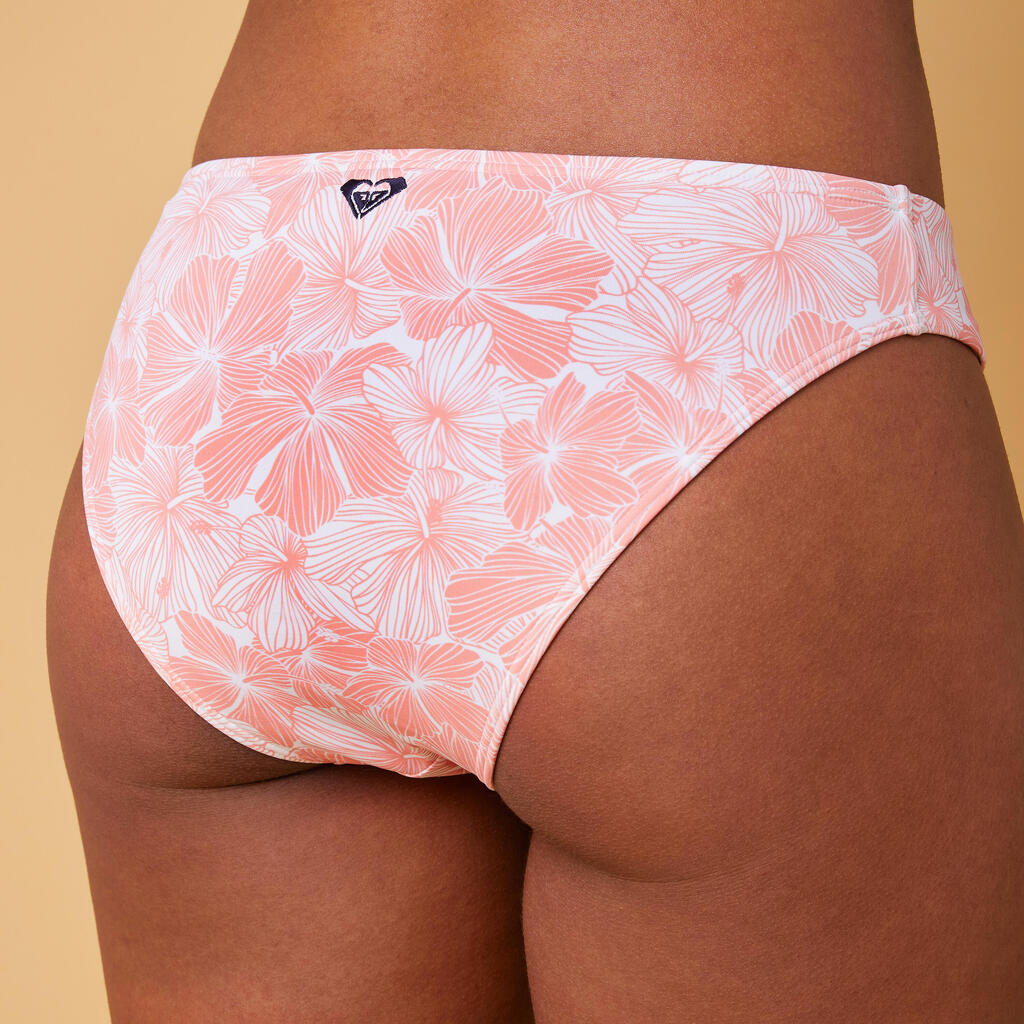 Women's high-leg bikini bottoms - Coral